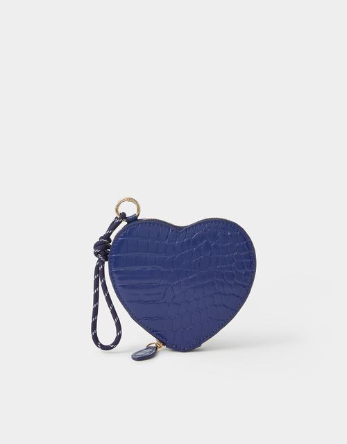 Patent Heart Purse Blue