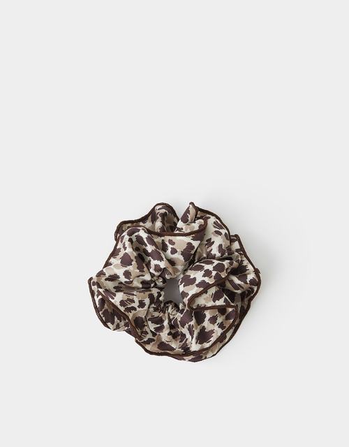 Leopard Print Layered Hair Scrunchie