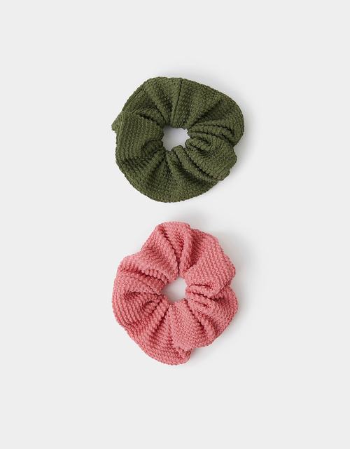 2-Pack Large Texture Hair Scrunchies