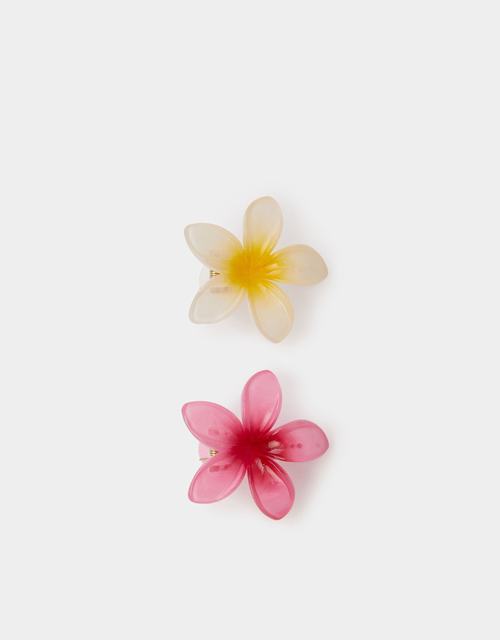 2-Pack Tropical Flower Hair Clips