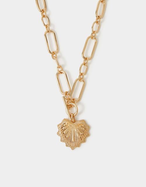 Sacred Heart T-Bar Necklace
