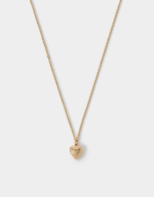 Heart Locket Pendant Necklace