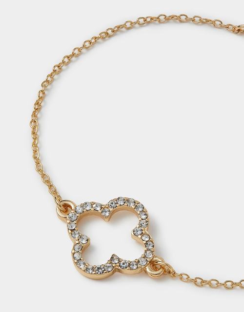 Pavé Cut Out Flora Bracelet