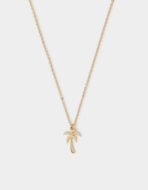Palm Tree Pendant Necklace