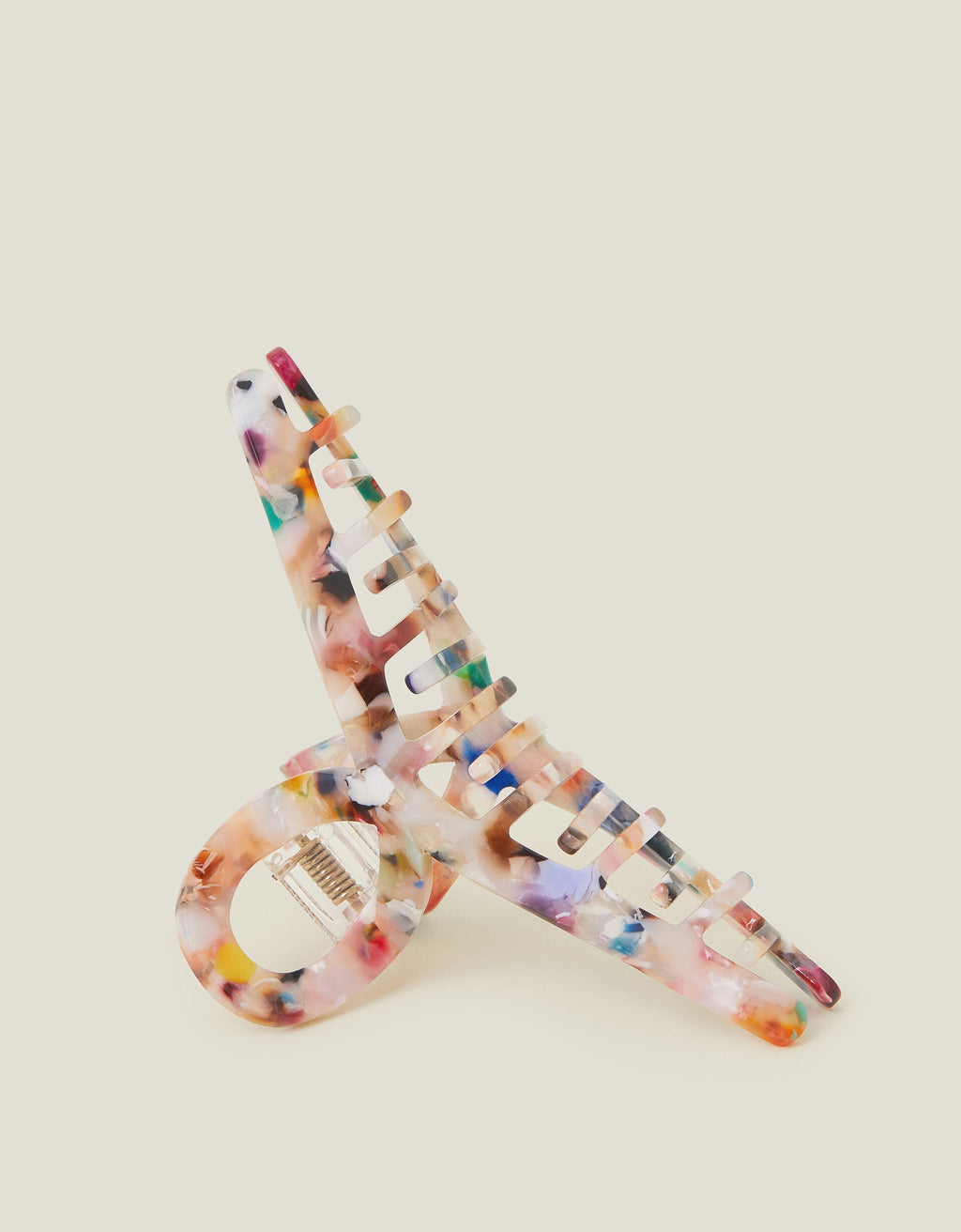 Marbled Resin Twist Claw Clip