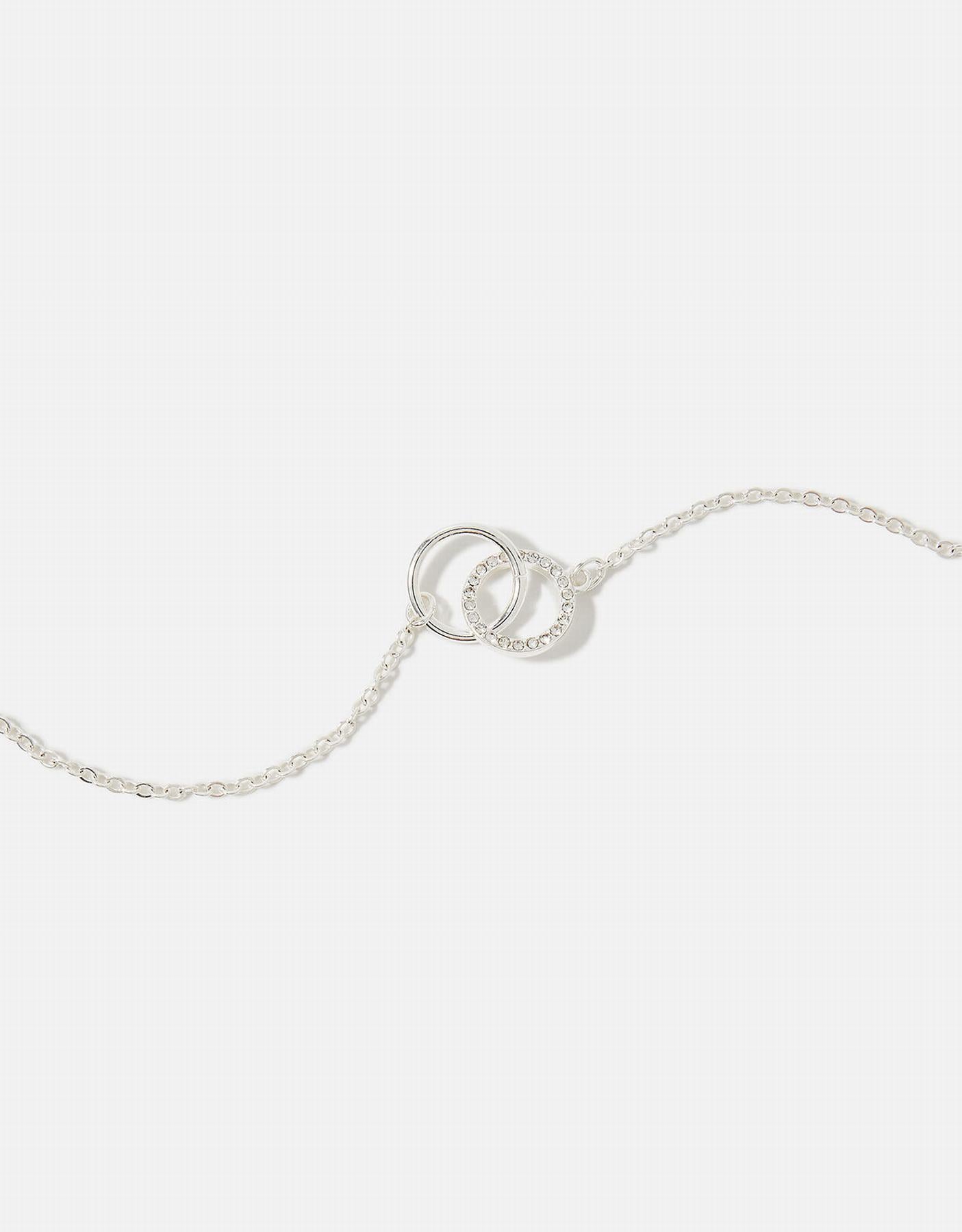 Pave Link Circle Necklace