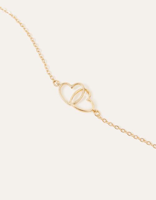 Linked Heart Pendant Necklace