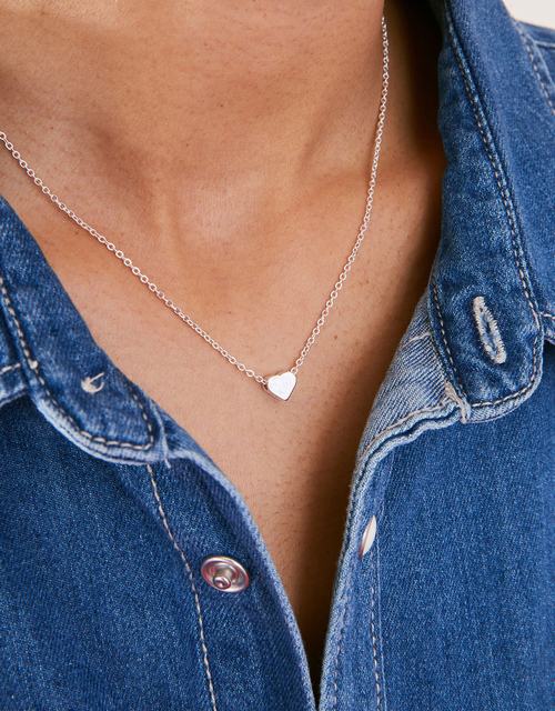 Solid Heart Pendant Necklace