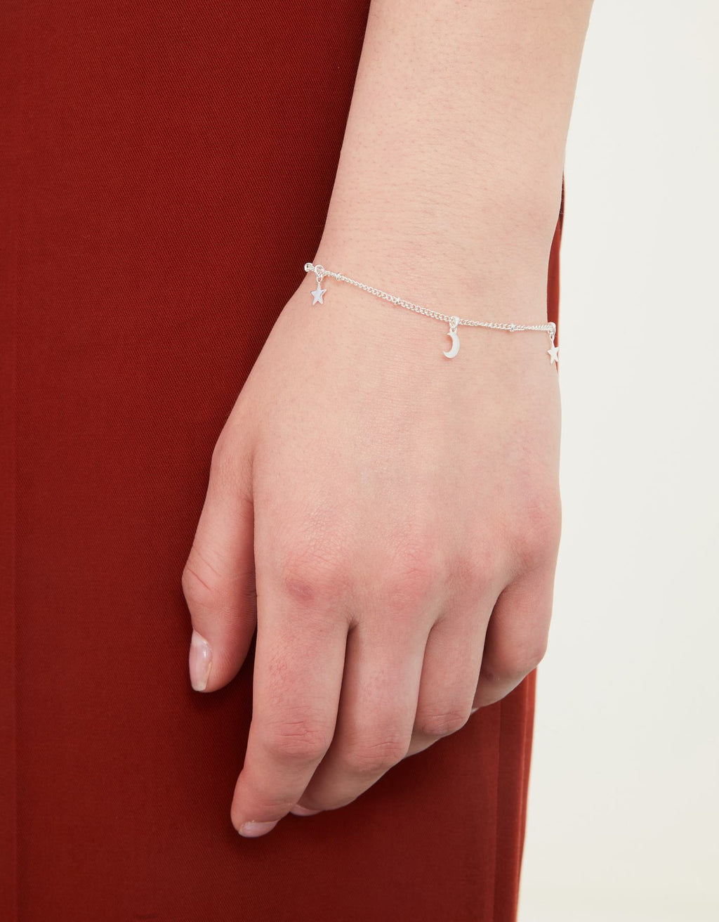 Stars and Moon Bracelet Silver