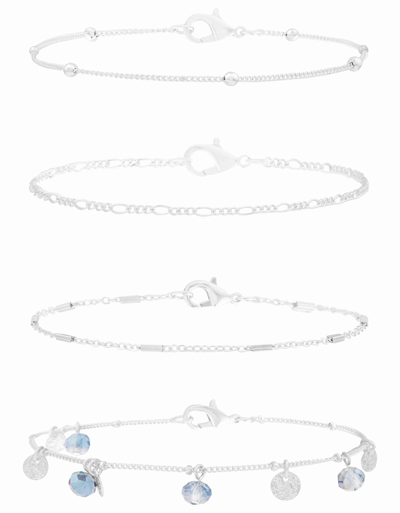 Chain Anklet 4 Pack