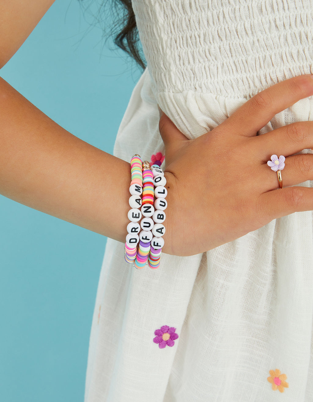 3-Pack Girls Beaded Friendship Bracelets