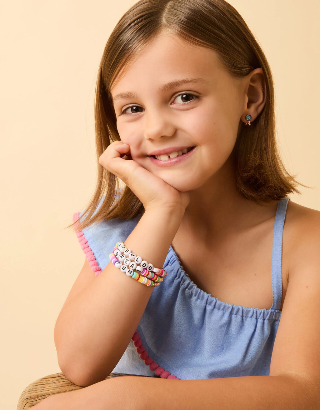 3-Pack Girls Beaded Friendship Bracelets