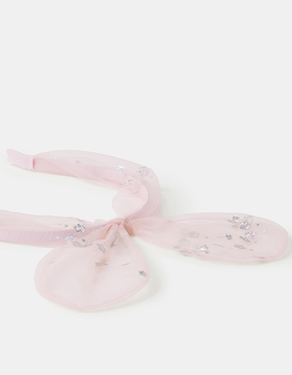 Girls Flower Mesh Bow Headband