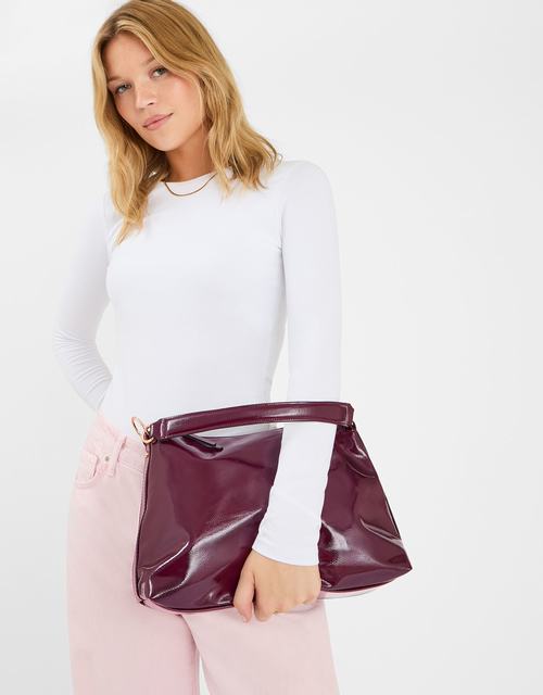 Slouchy Patent Handbag