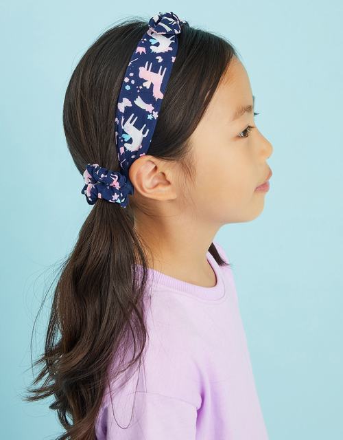 2-Pack Girls Unicorn Print Hair Scrunchies