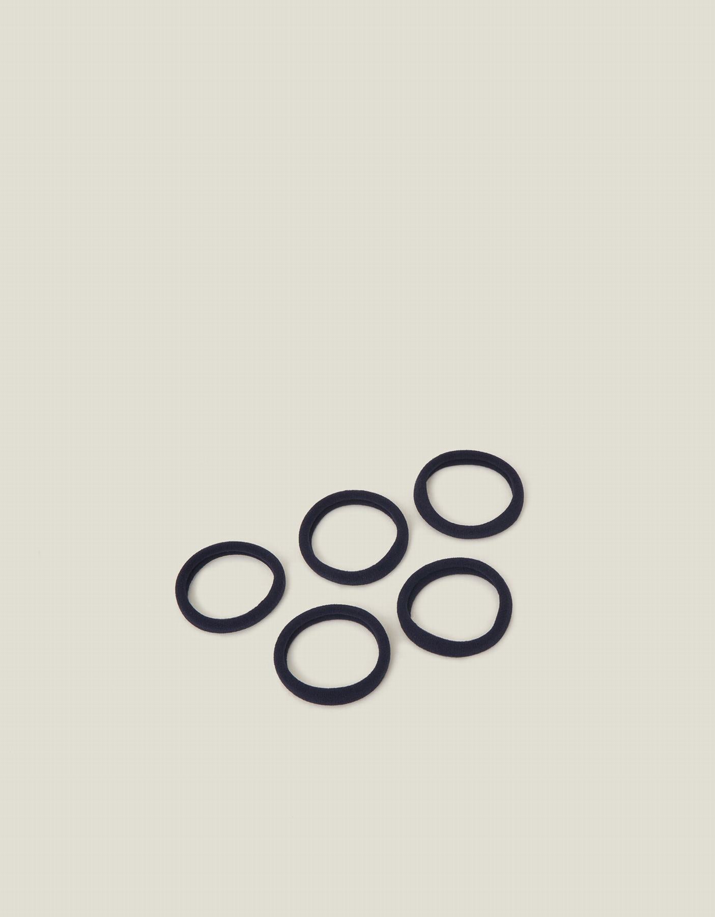 5-Pack Towelling Hair Bands Blue