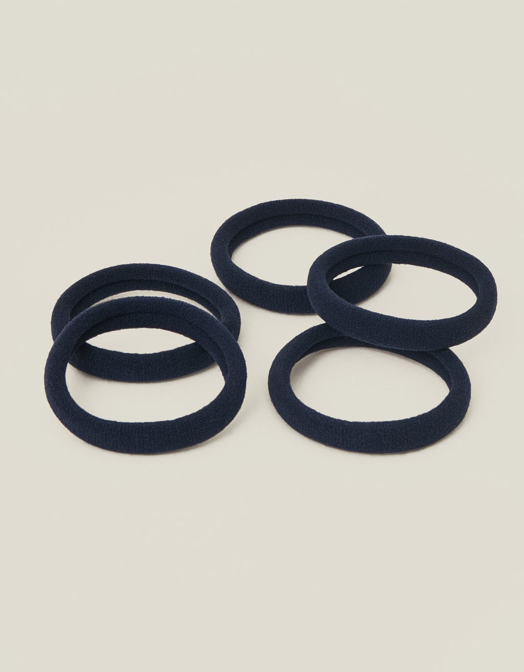 5-Pack Towelling Hair Bands Blue