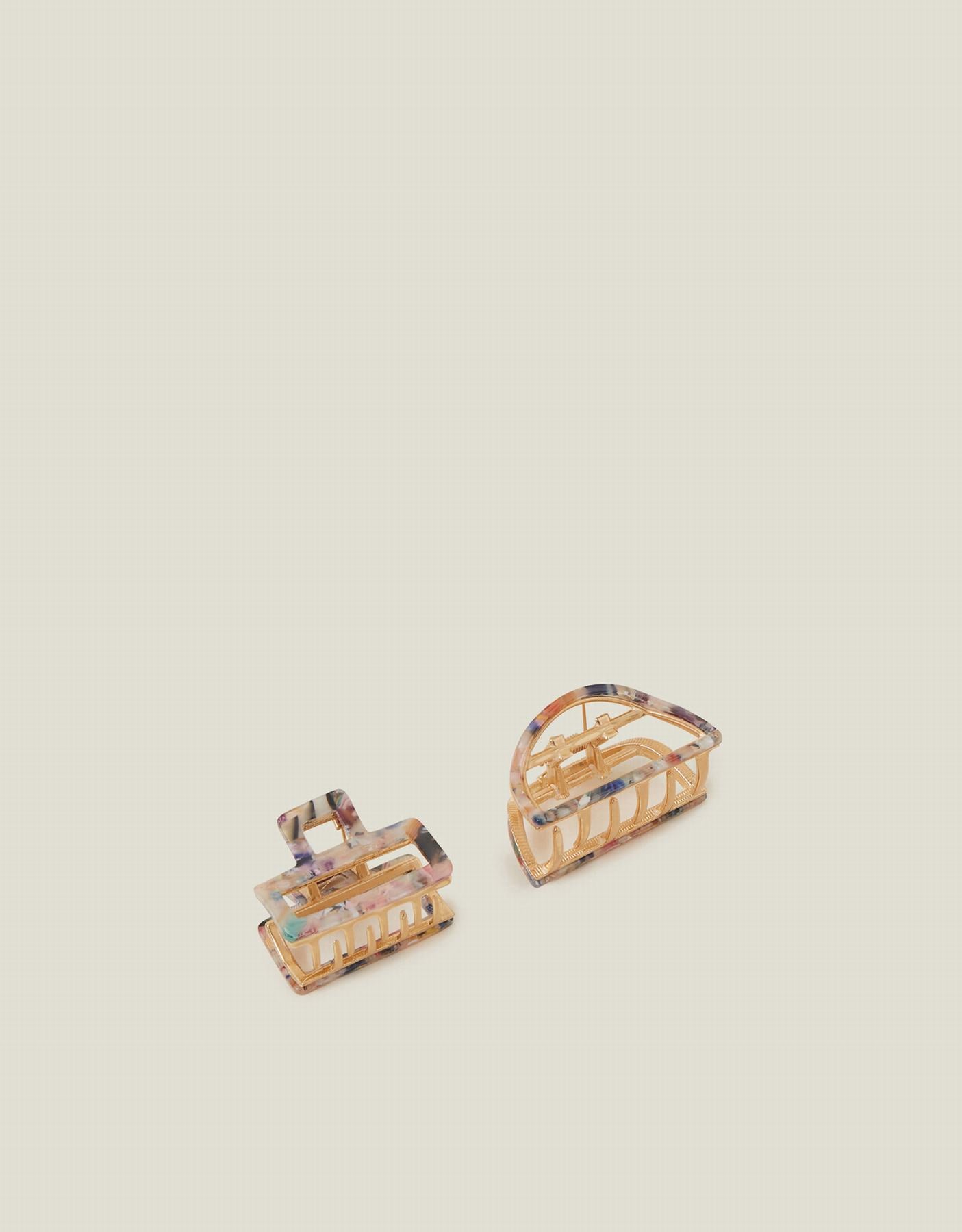 2 X METAL RESIN CLAW CLIP