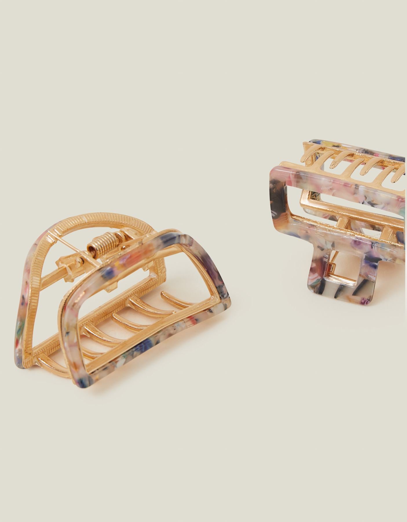 2 X METAL RESIN CLAW CLIP