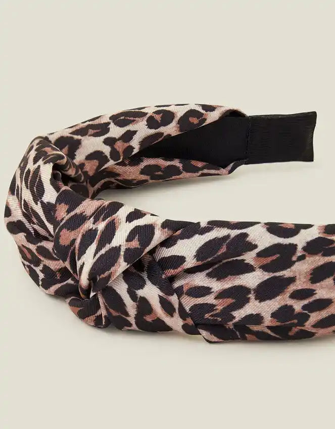 Leopard Print Knot Headband