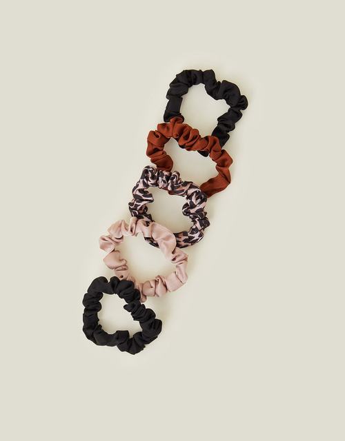 5-Pack Leopard Print Scrunchies
