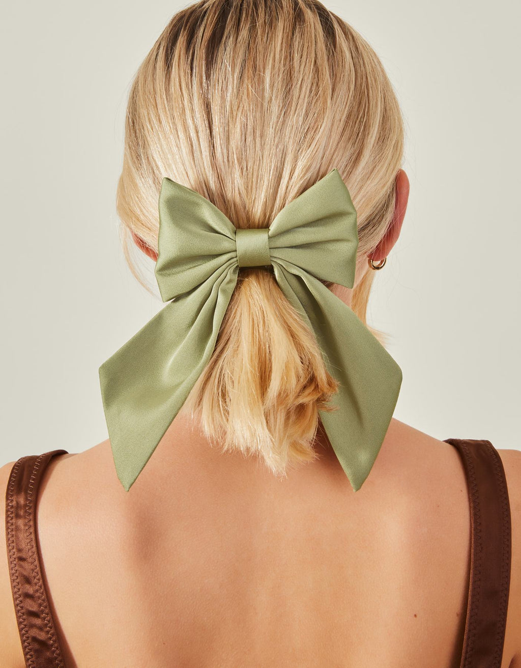 Satin Bow Hair Clip