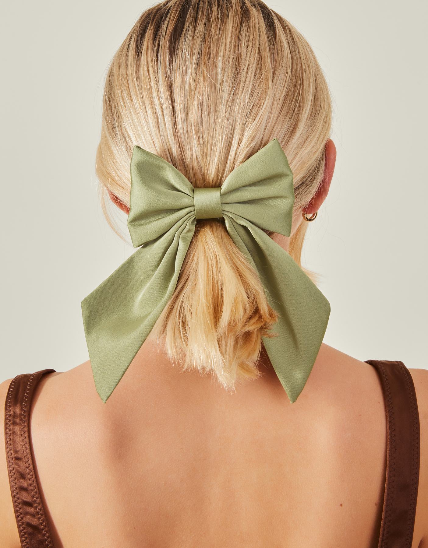Satin Bow Hair Clip
