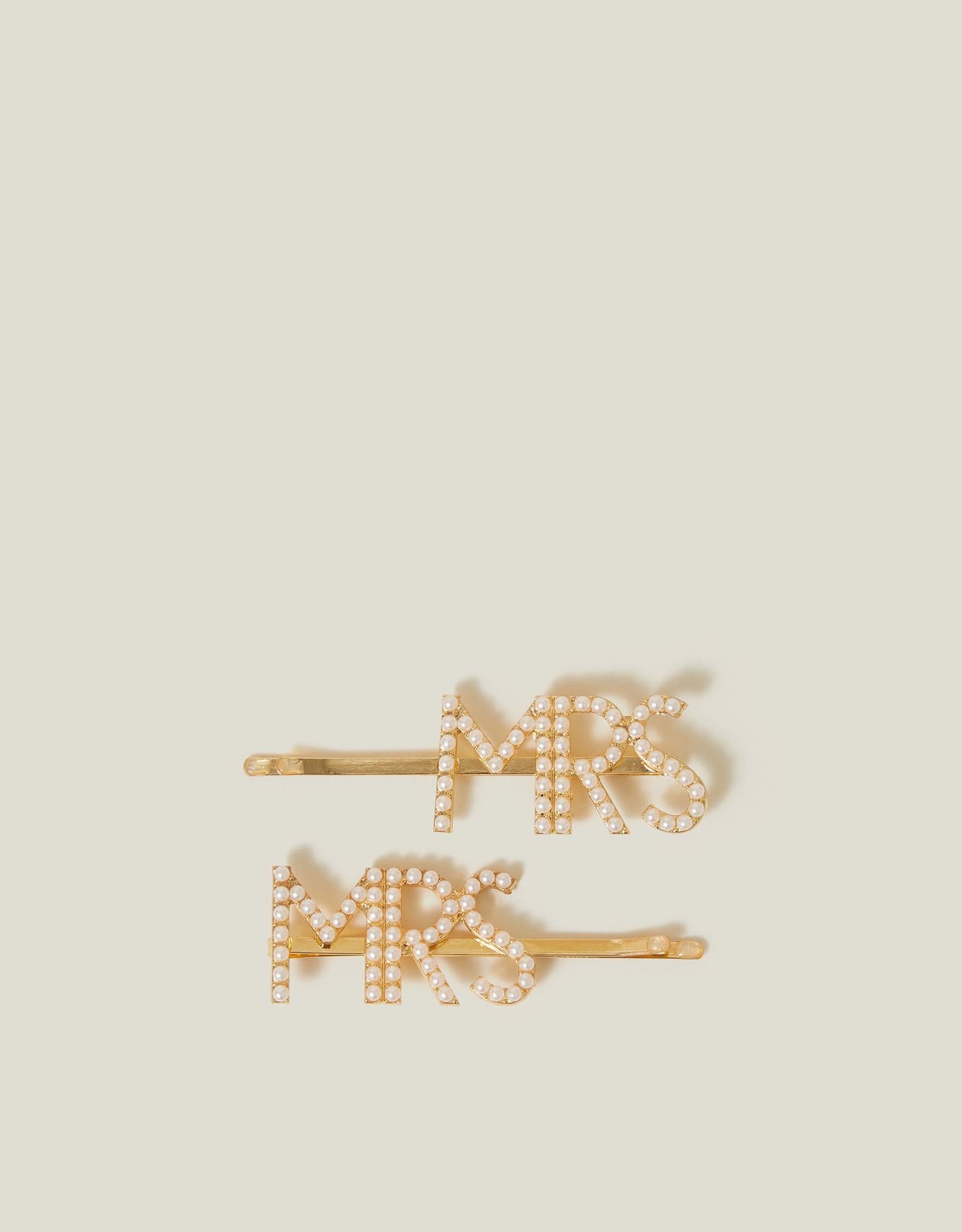 2-Pack 'Mrs' Hair Slides