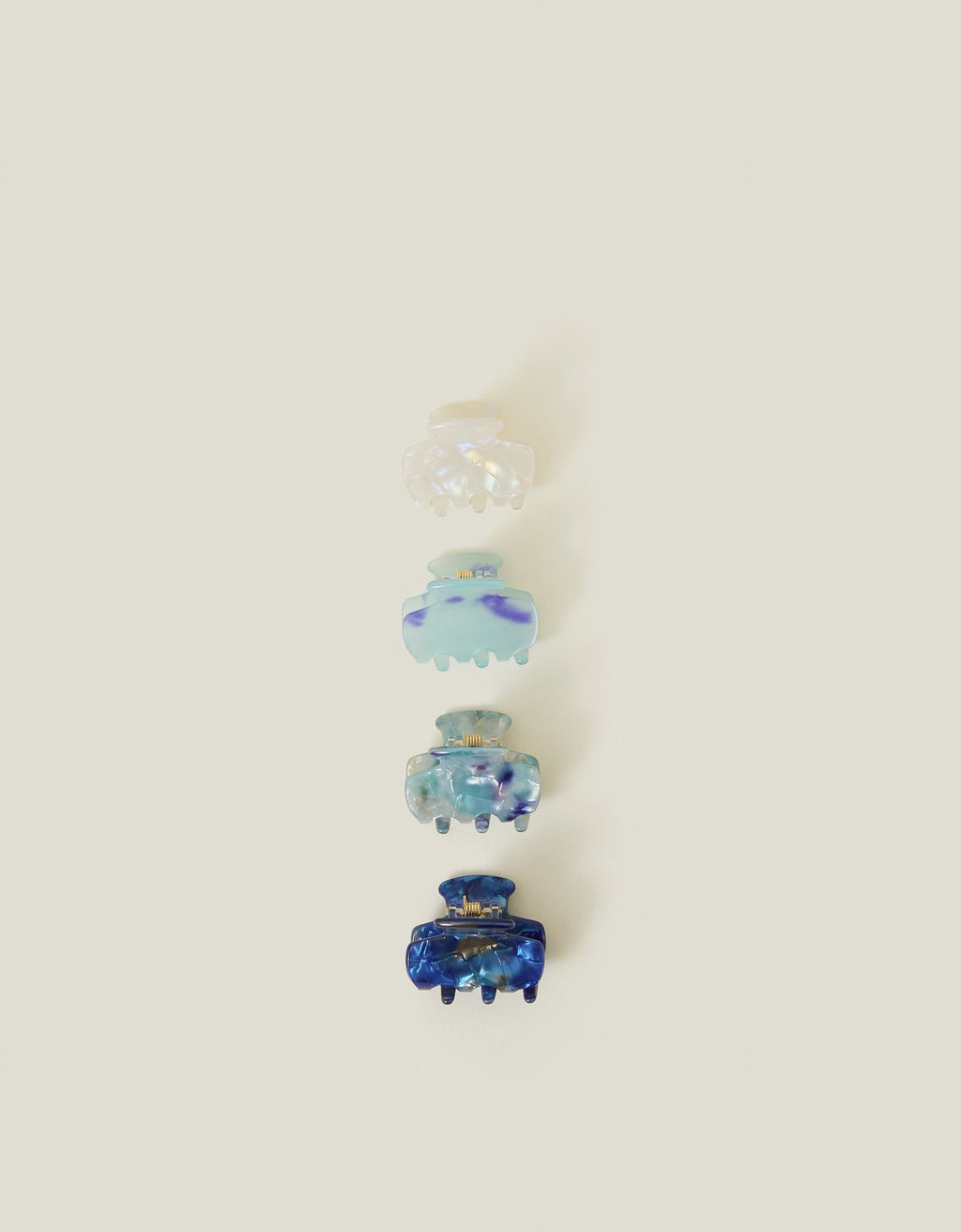 4-Pack Small Resin Claw Clips