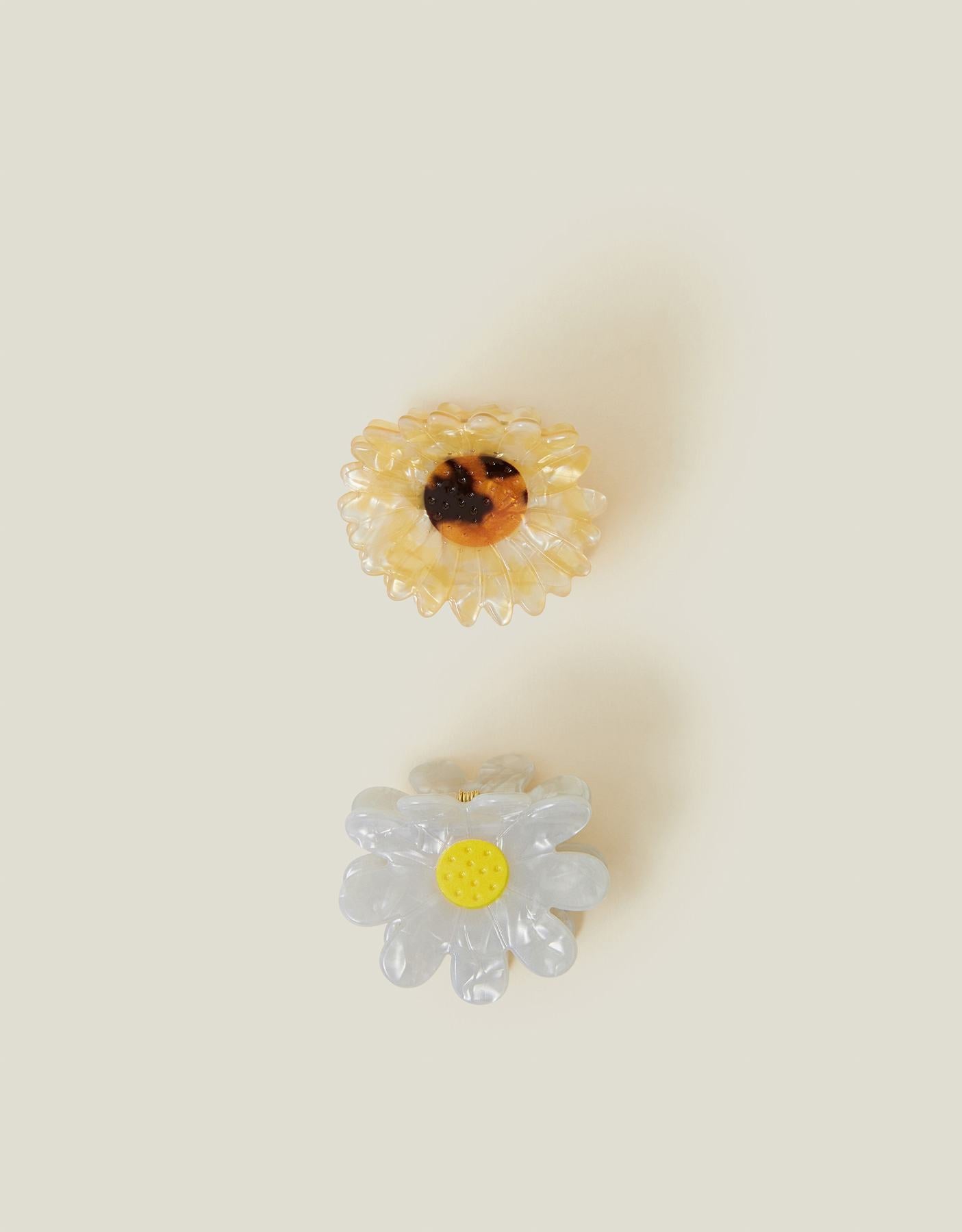 2-Pack Flower Claw Clips