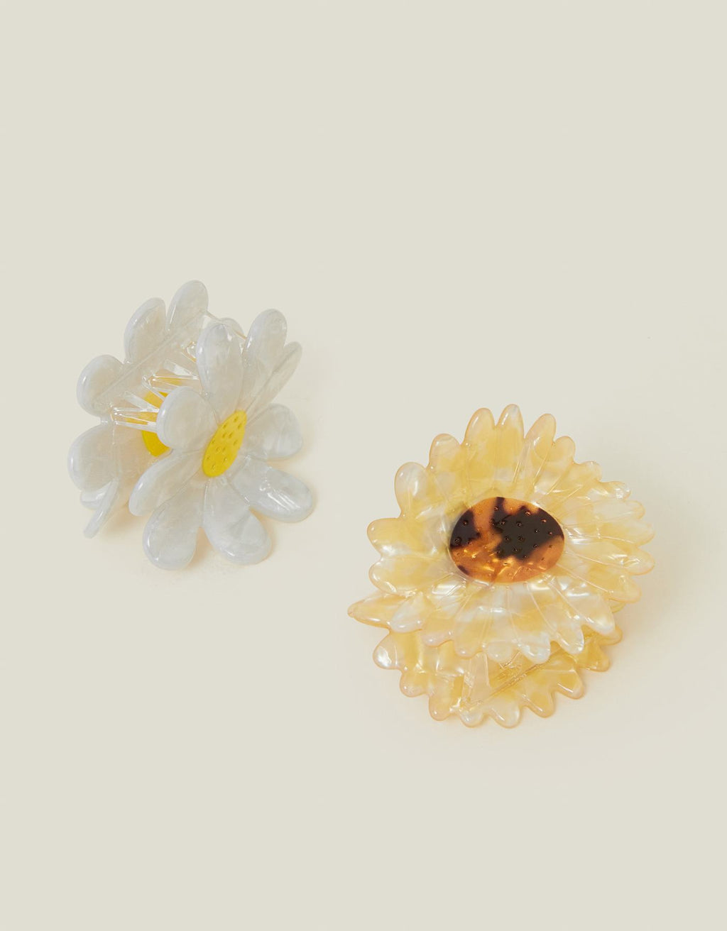 2-Pack Flower Claw Clips