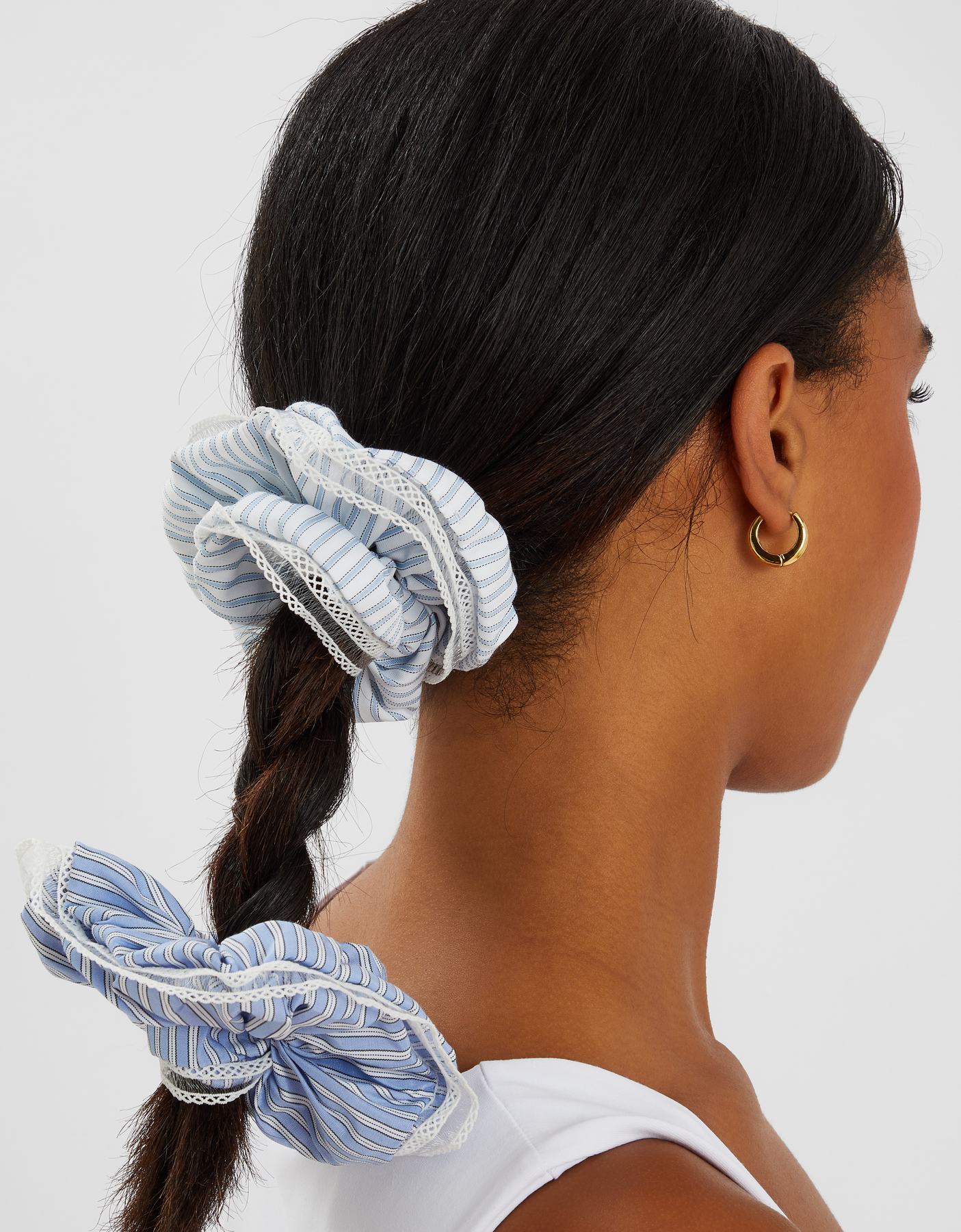 2-Pack Stripe Hair Scrunchies