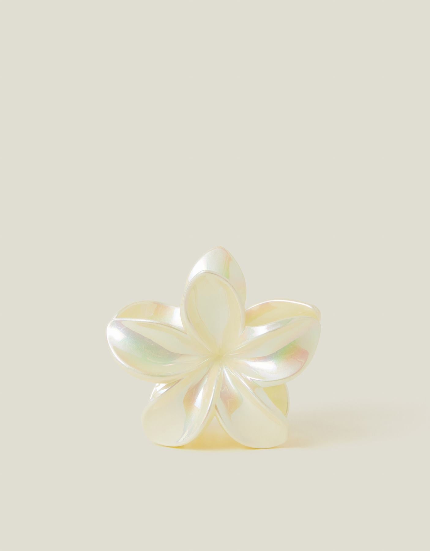 PEARLISED FLOWER CLAW CLIP