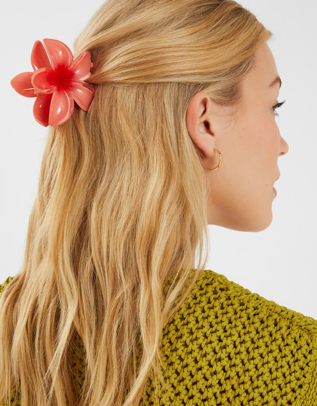Tropical Flower Claw Clip