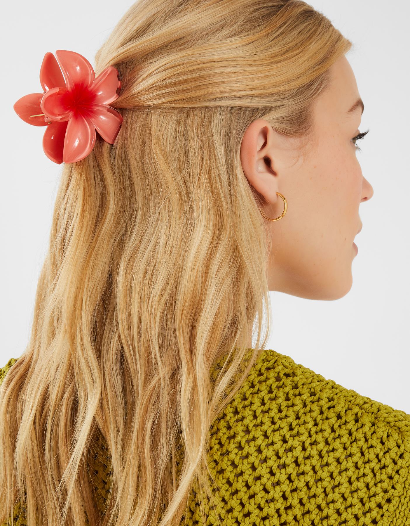 Tropical Flower Claw Clip
