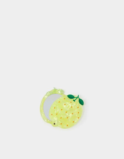 Lemon Resin Compact Mirror