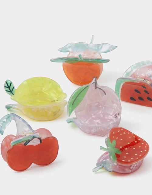 6-Pack Mini Fruit Claw Clips