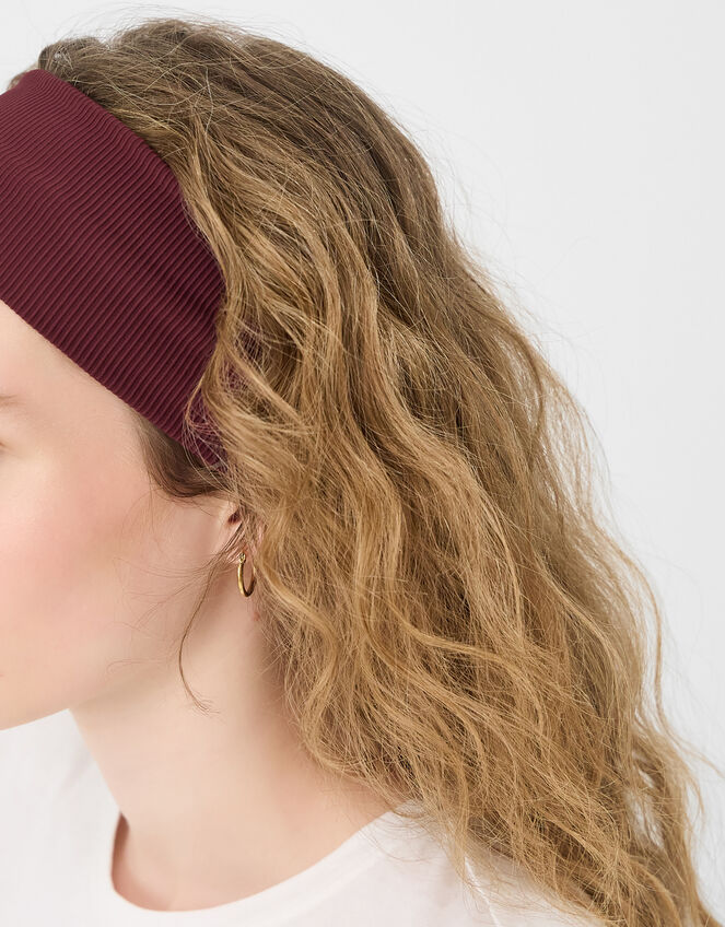 2 X BURGUNDY RIBBED BANDO HANDBANDS