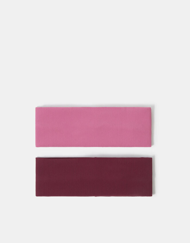 2 X BURGUNDY RIBBED BANDO HANDBANDS