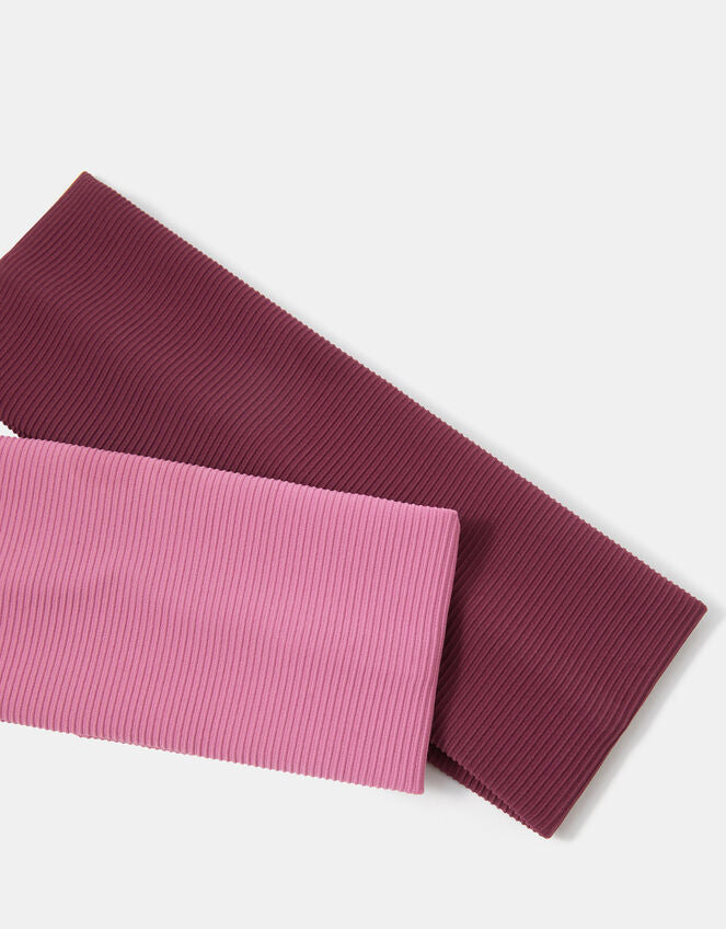 2 X BURGUNDY RIBBED BANDO HANDBANDS