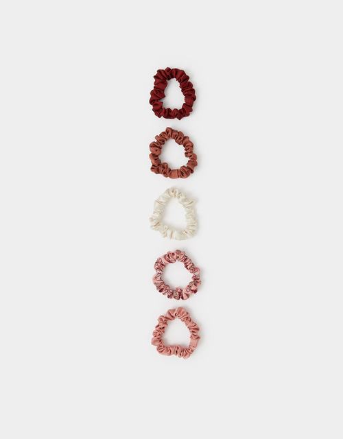 5-Pack Skinny Satin Hair Scrunchies