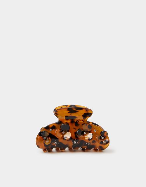 Flower Tort Claw Clip