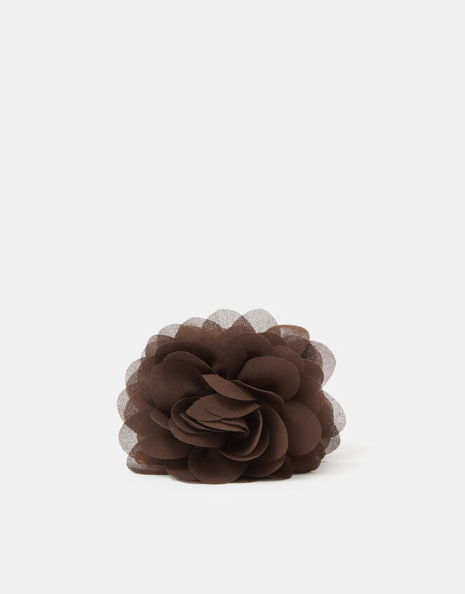 CHIFFON FLOWER CLAW CLIP