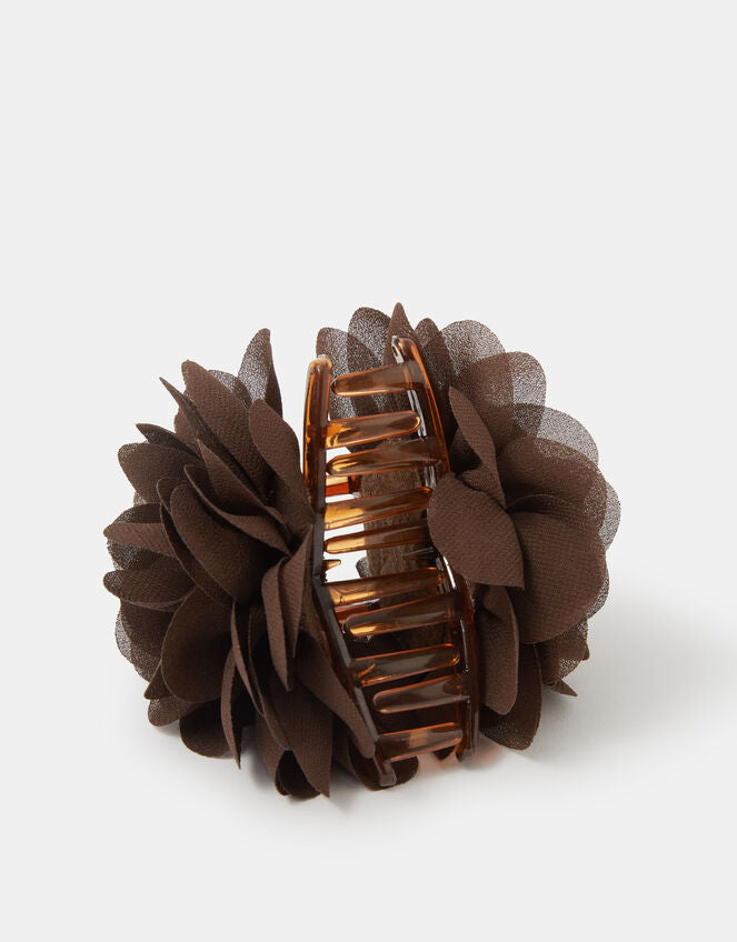 CHIFFON FLOWER CLAW CLIP