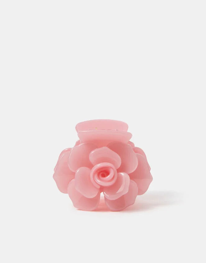 Rose Claw Clip Pink