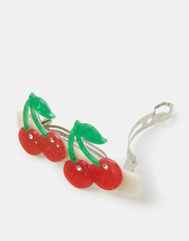 Cherry Barrette Hair Clip