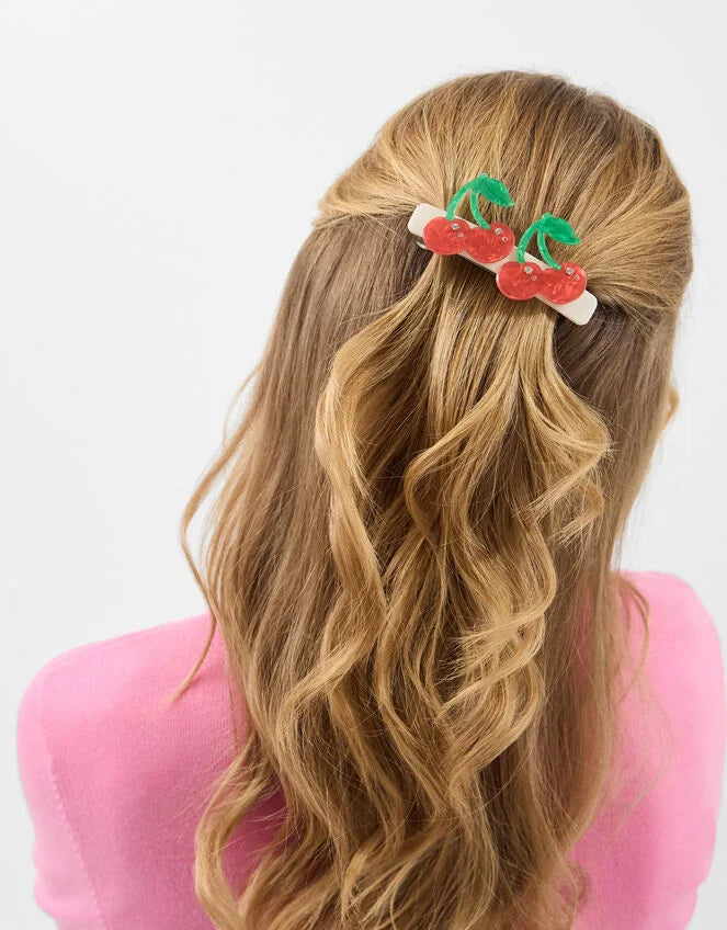 Cherry Barrette Hair Clip