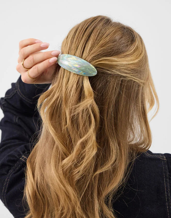 Shimmer Resin Barrette Hair Clip