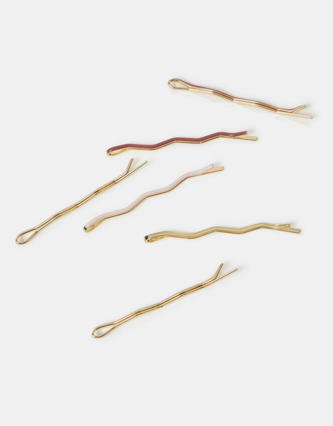 6 X WIGGLE HAIR SLIDES