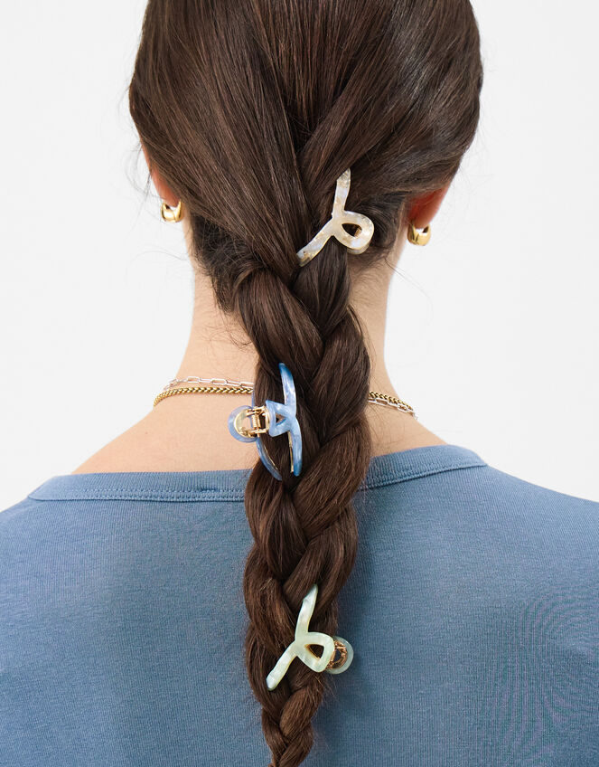 3 X MINI TWIST CLAW CLIPS